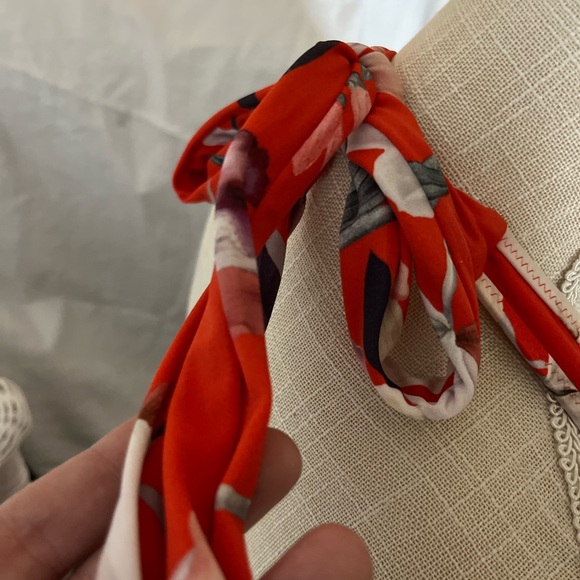 New!XL 2-Pieces Athleta Polynesian Flower Halter bikini/ bottoms XL DD-DDD - Picture 6 of 14